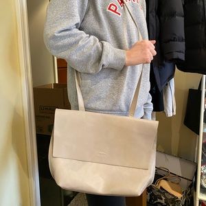 Roots leather bag